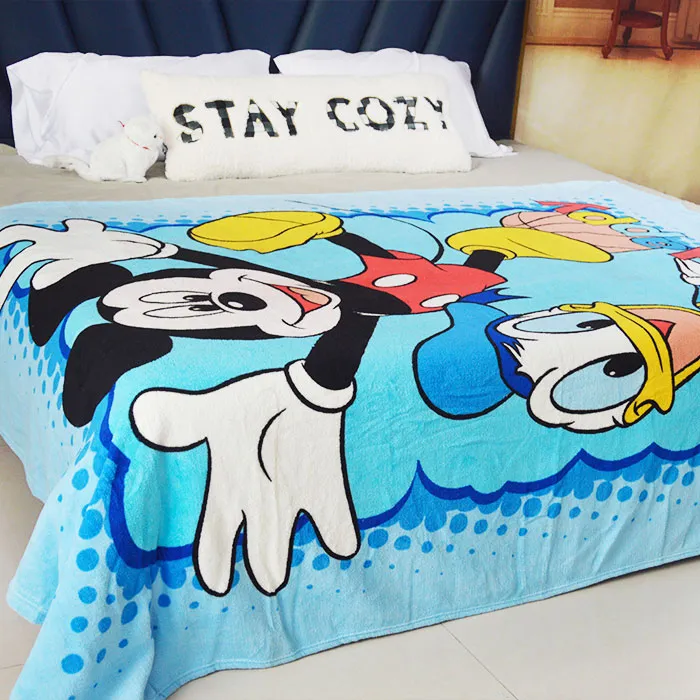 Cartoon Printing Coral Fleece Blankets