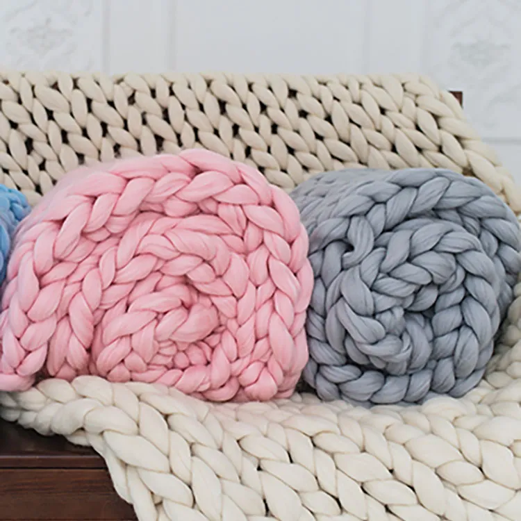 Chunky Blankets Throw Wool Knitted Weighted Blankets