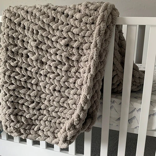 chunky knit throw Blankets