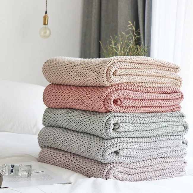 Cotton knitted Blankets