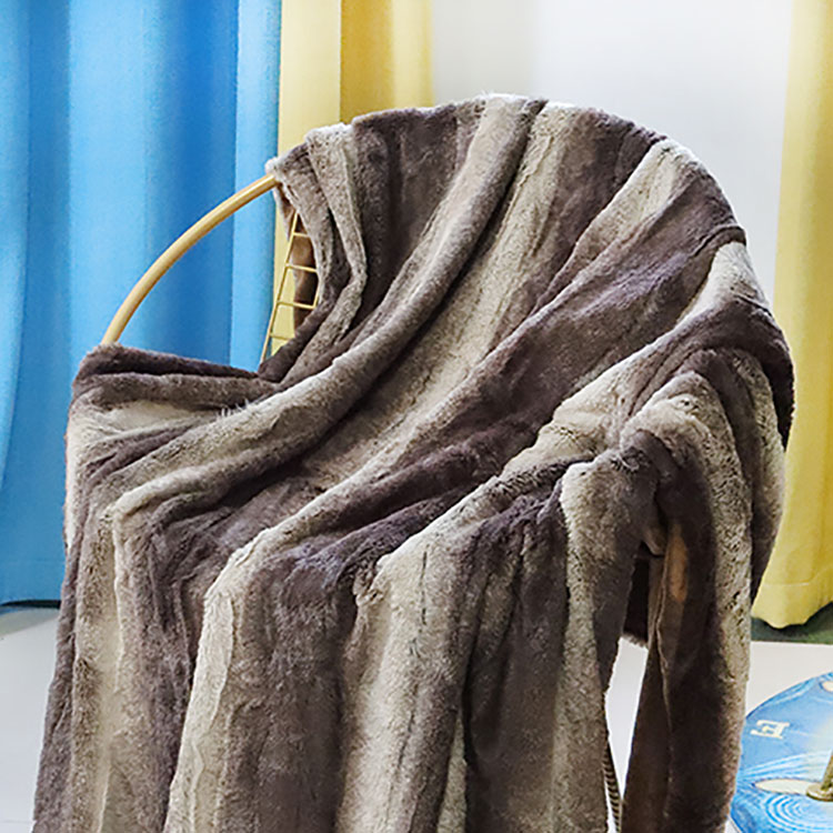 Dekorativt PV fleece plys tæppe