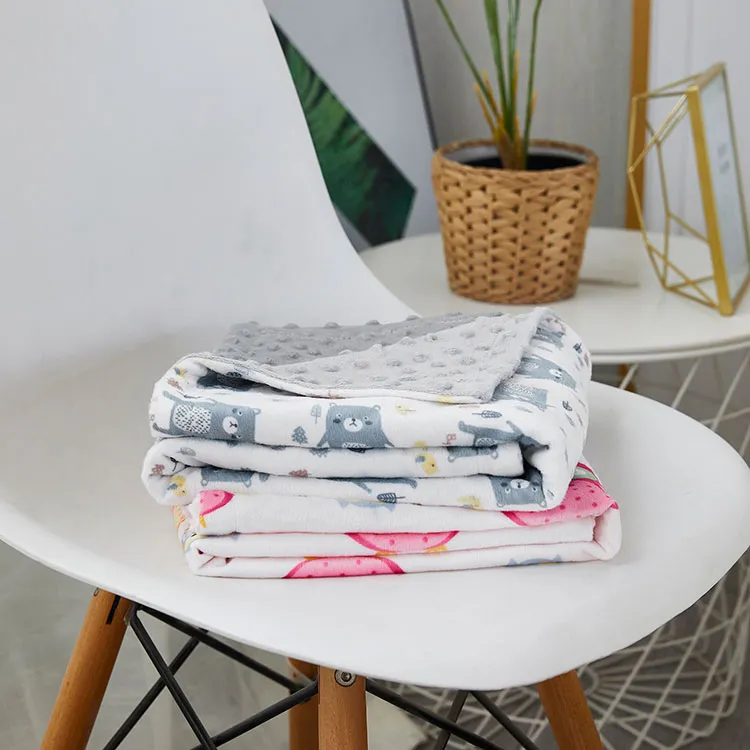 Digital Printing Flannel Fleece Baby Blankets