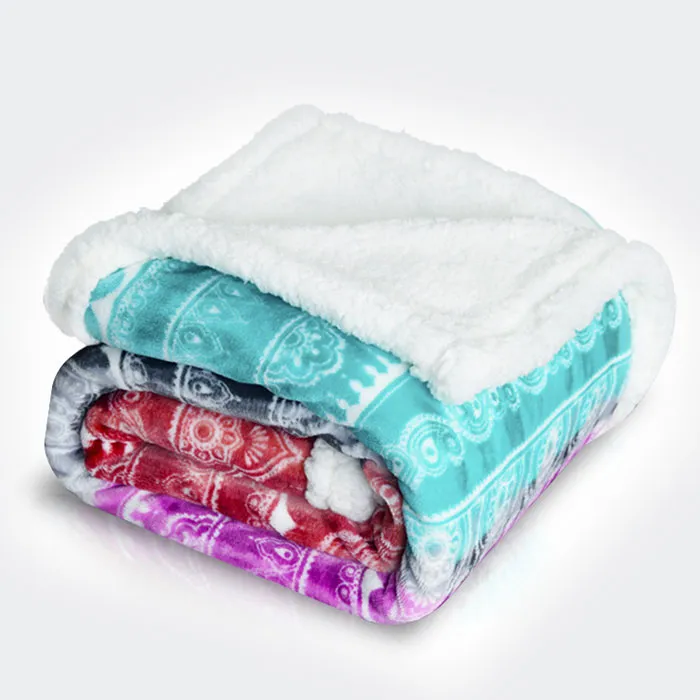 Fluffy Flannel Blankets For Winter Double Layer