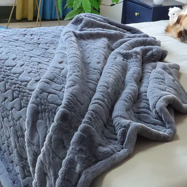 grey throw Blankets
