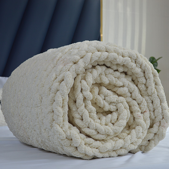 large yarn blanket