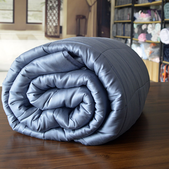 Navy Blue Bamboo Weighted Blanket