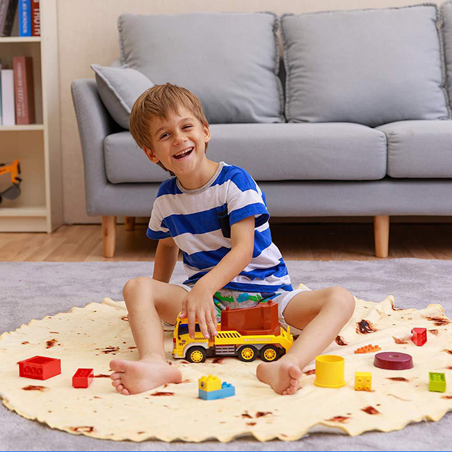 manta de pizza para niños