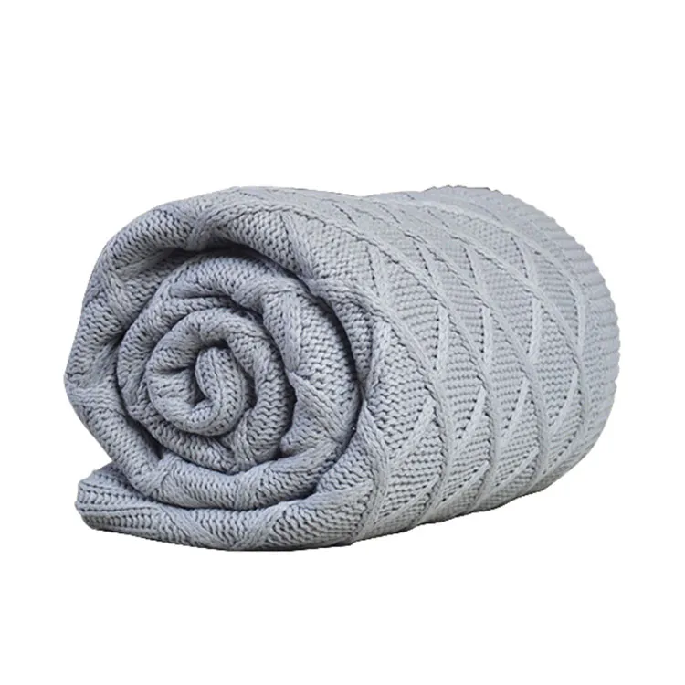 Sherpa Knit Throw Blankets