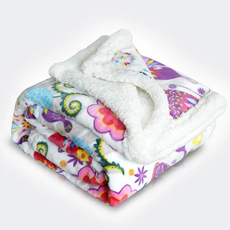 Throws Sherpa Design Printing Blankets