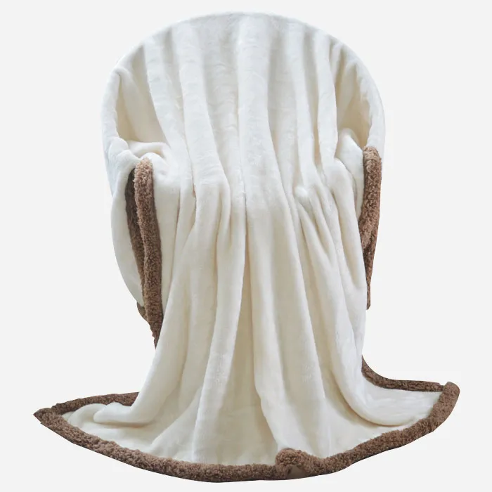 White Furry Couch Throw Blankets Fleece Throw