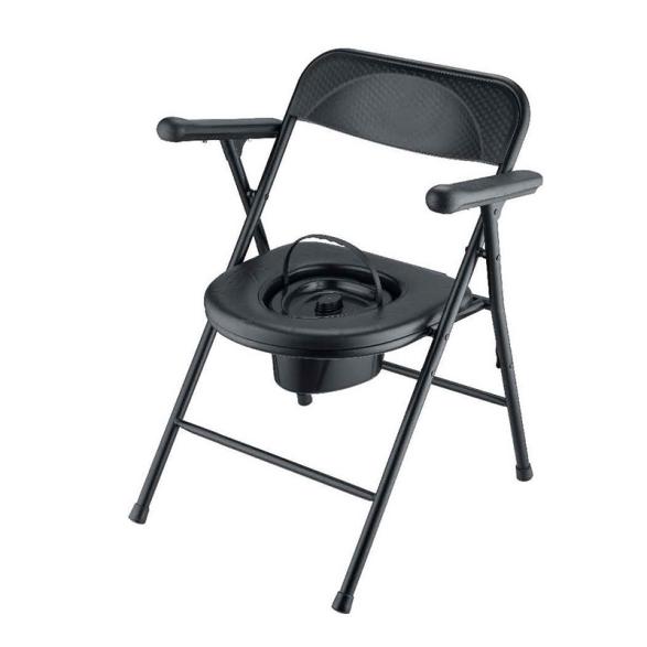 Folding Toilet Chair With Bucket And Lid