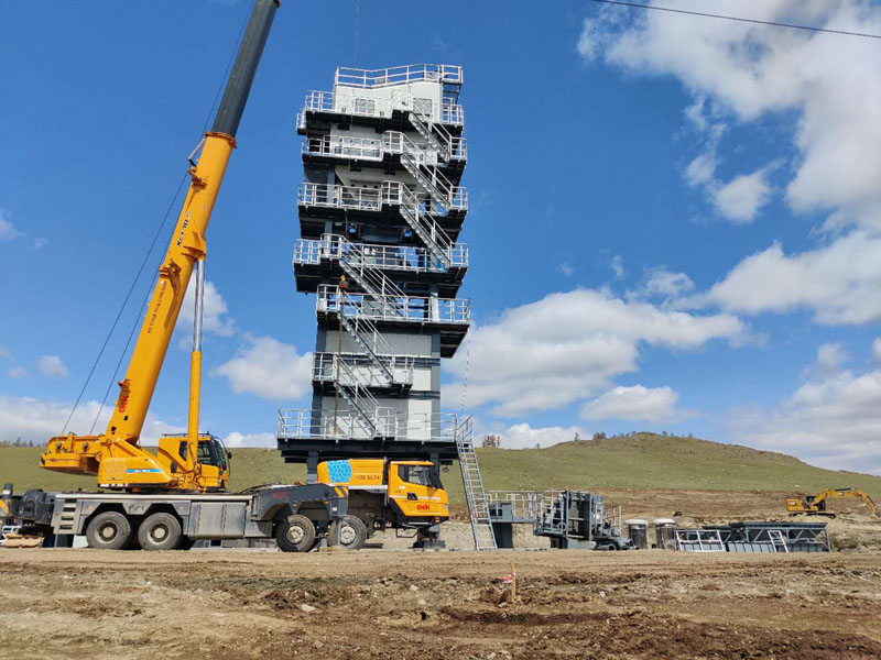 Instalația de asfalt model CXTCM AMP2000-C a început instalarea în Rusia