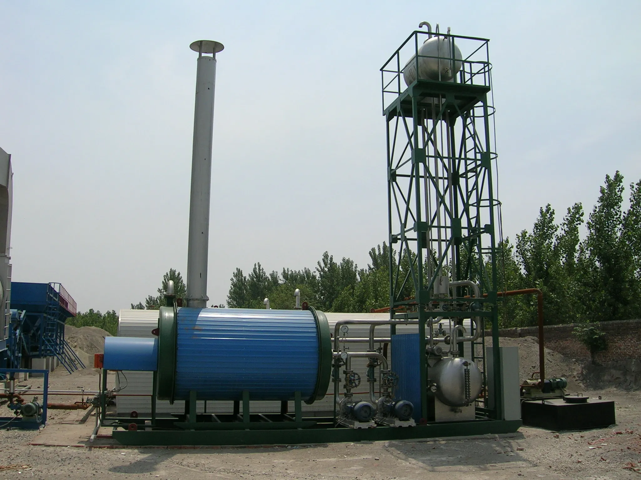 The heating furnace used in asphalt mixing plant