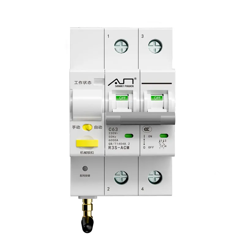 R3S Series 2P Intelligent Circuit Breaker Switch