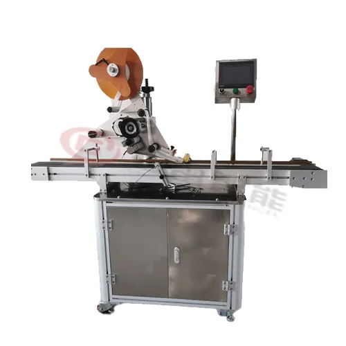 Automatic barcode flat labeling machine