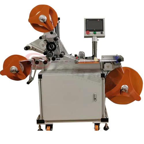 Automatic roll-to-roll labeling machine