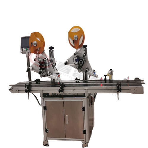 Automatic upper flat angle and corner labeling machine