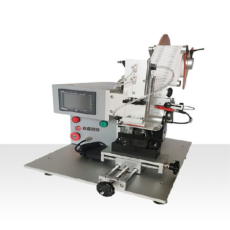 Semi - automatic heat sink flat labeling machine - 2 