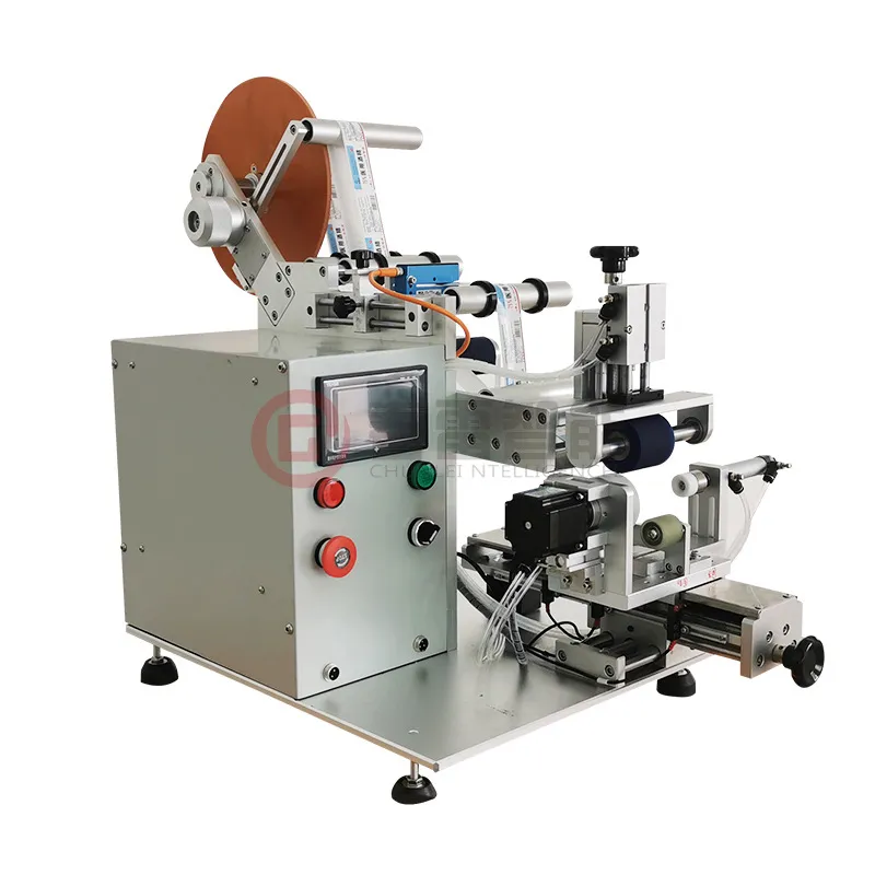 Semi - automatic hexagonal bottle labeling machine