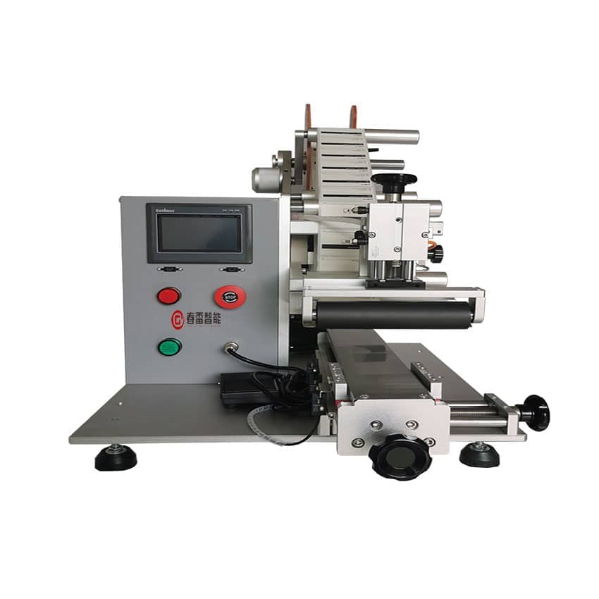 Semi-automatic high-precision silicone sheet labeling machine