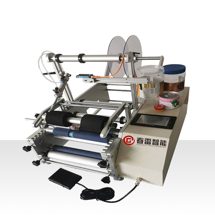 Semi - automatic paper tube labeling machine - 2 