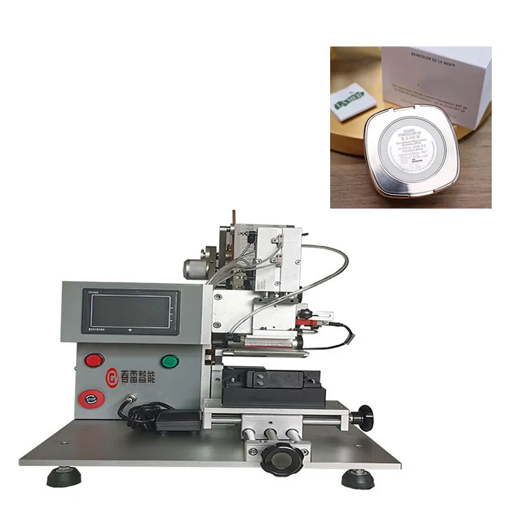 Semi automatic loose powder labeling machine