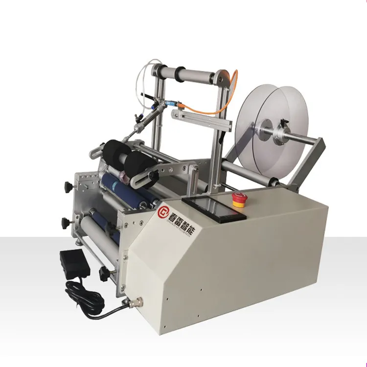 Semi - automatic paper tube labeling machine