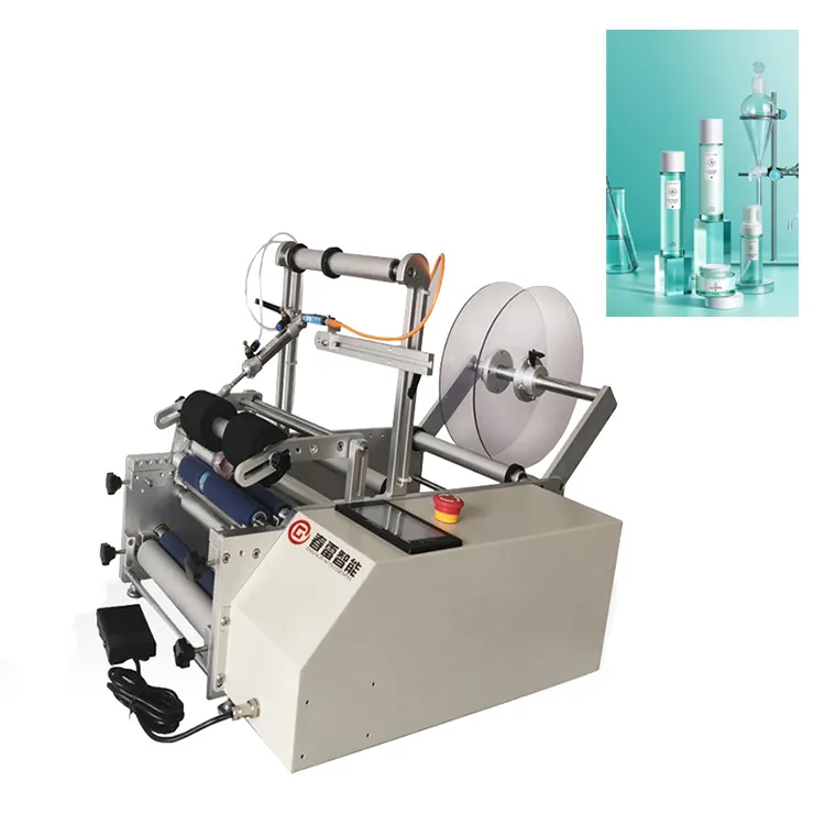 Semi-automatisk mærkningsmaskine til hudplejeprodukter