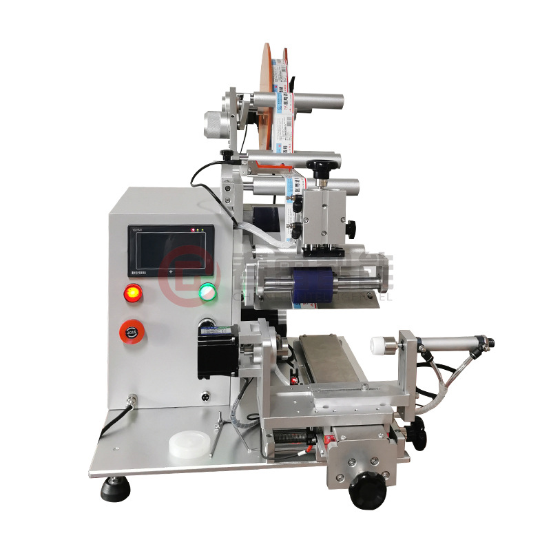 Semi - awtomatikong square cooking oil labeling machine