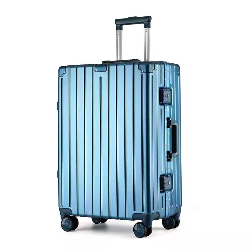 2021 New Arrival Fashion Trolley Luggage Aluminium Frame Computer Suitcase