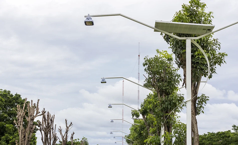 Solar street lamp pole advantage.