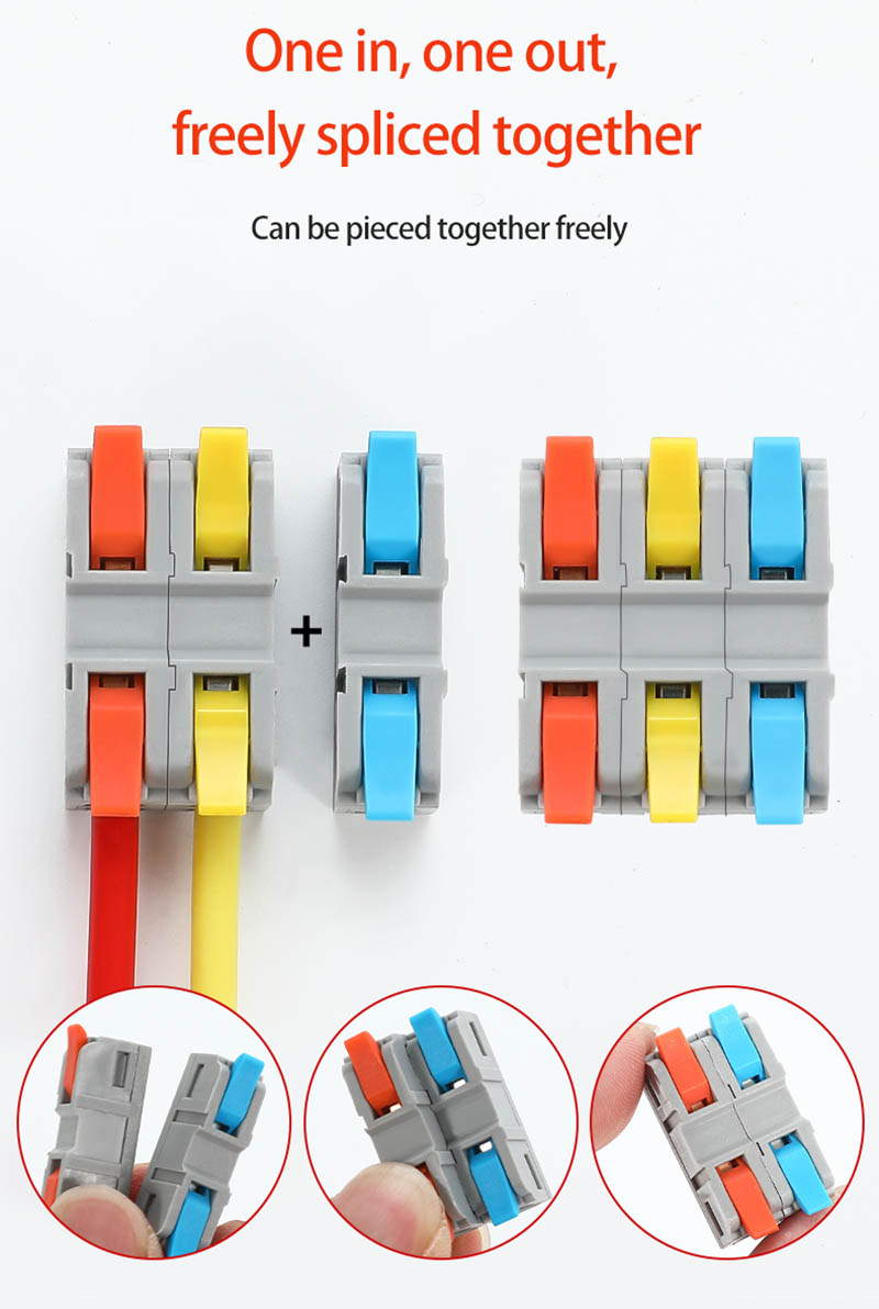 Fast Wire Cable Connectors 2 in 2 out PCT-5222G