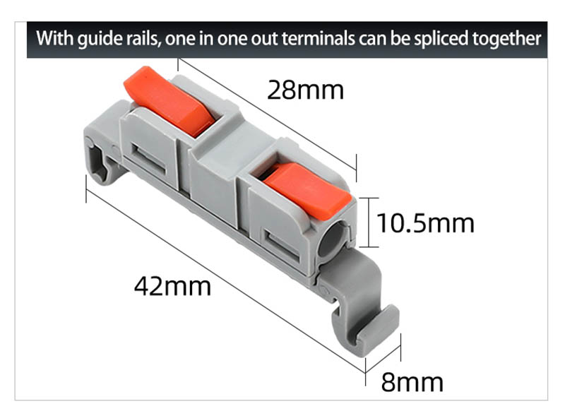 Fast Wire Cable Connectors 1 in 1 out PCT-5211D