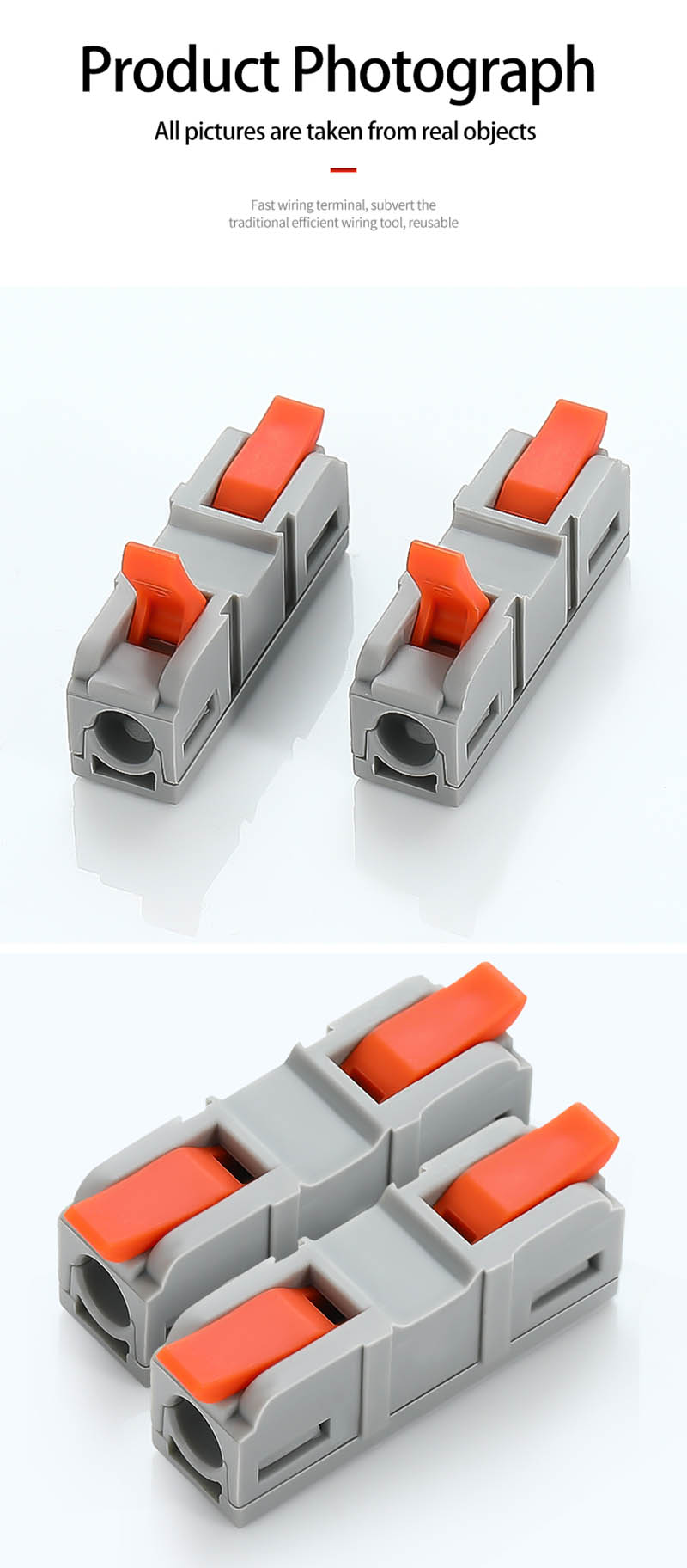 Fast Wire Cable Connectors 1 in 1 out PCT-5211D