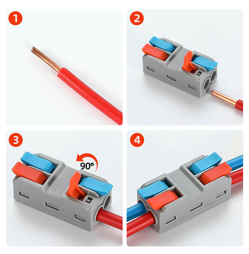 Fast Wire Cable Connectors 2 in 2 out PCT-5222G