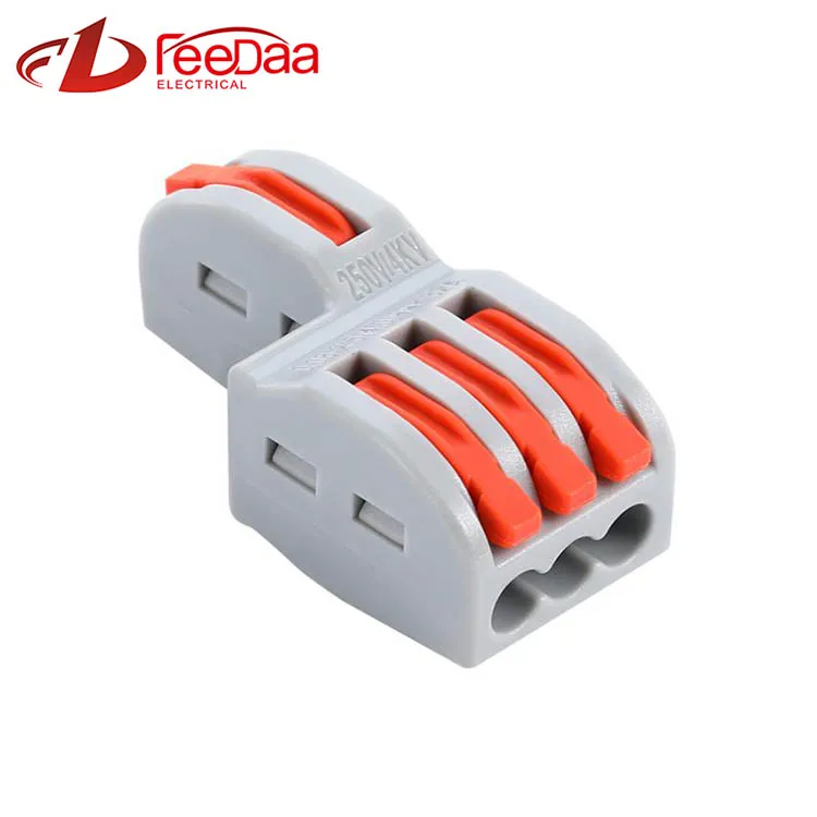 Mini Quick Wire Connector 1 Irteera anitzeko sarrera | 1 In 3 Out 13A