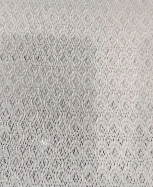 Jacquard polyester three-layer mesh