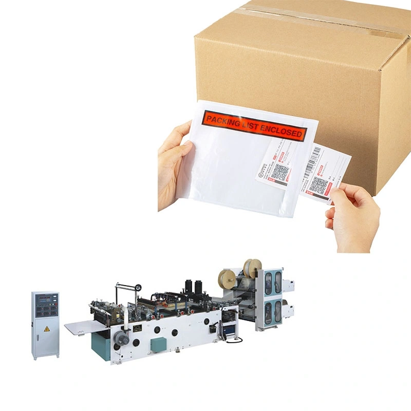 Maszyna do produkcji kopert z plastikową listą pakowania