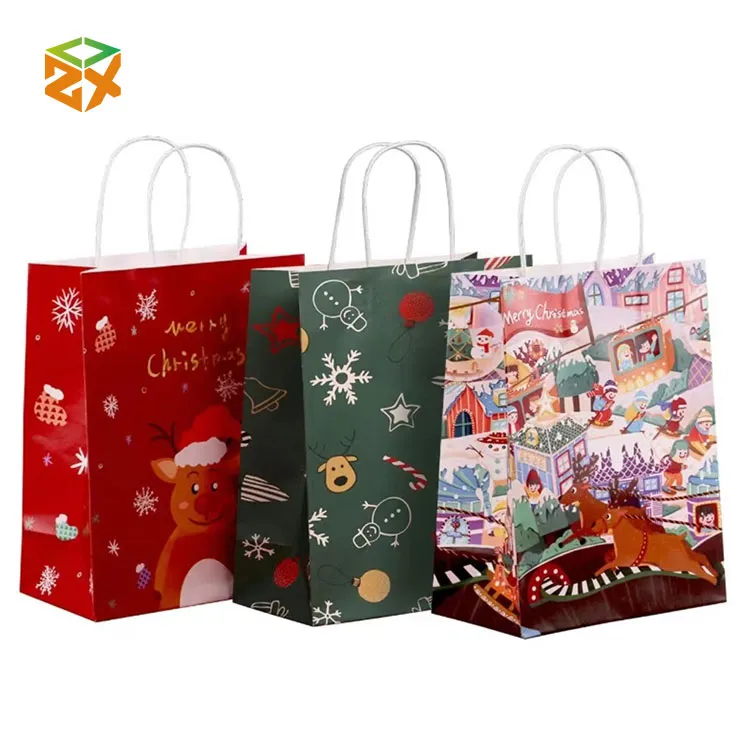 Sacos de presente de papel de Natal