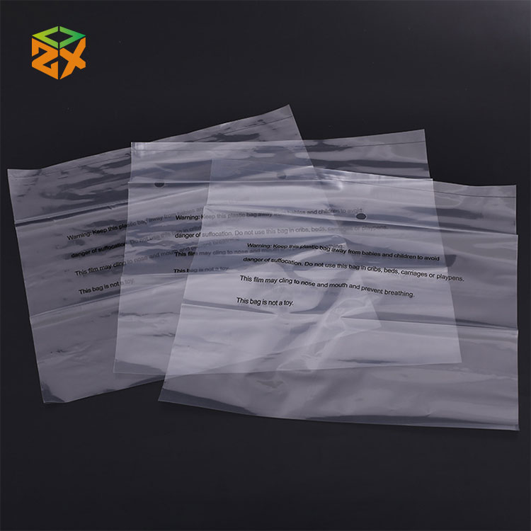 Sacos de bolso planos de plástico transparente