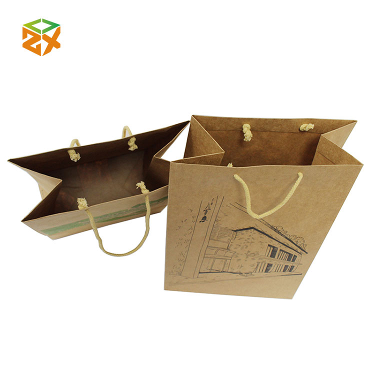 Kraft Paper Bag karo Handle - 1 