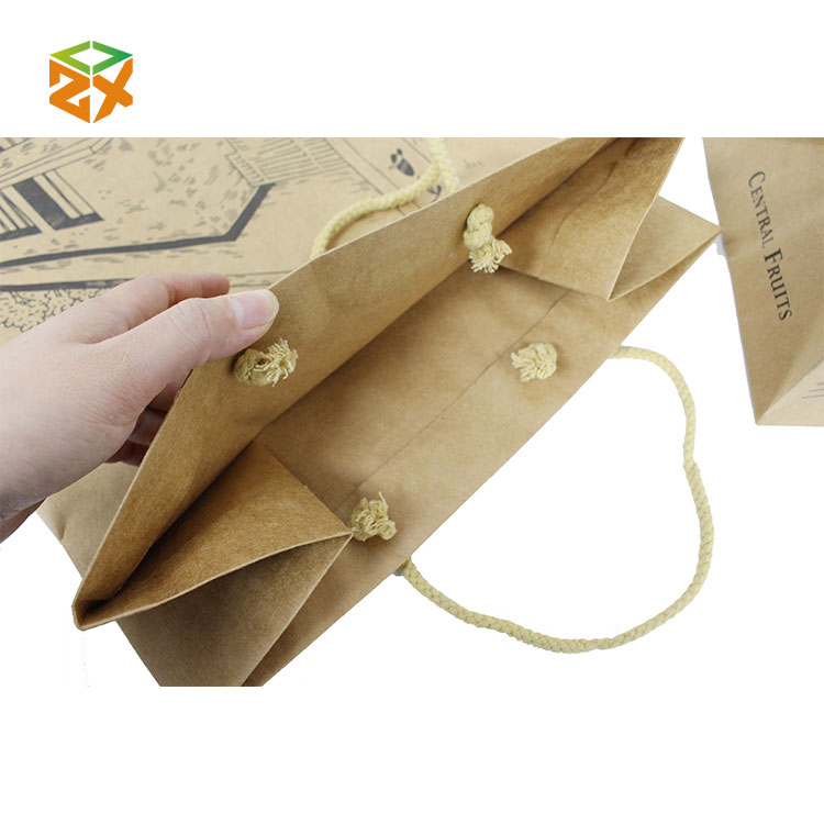 Kraft Paper Bag karo Handle - 2
