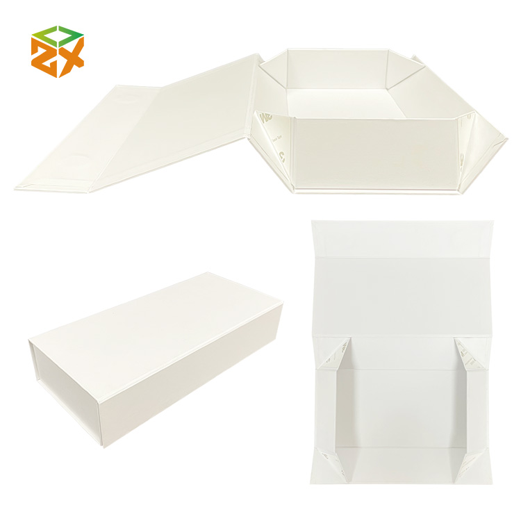 صندوق ورقي أبيض قابل للطي - 6