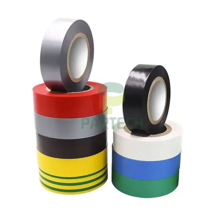 灰色の PVC 電気絶縁テープ