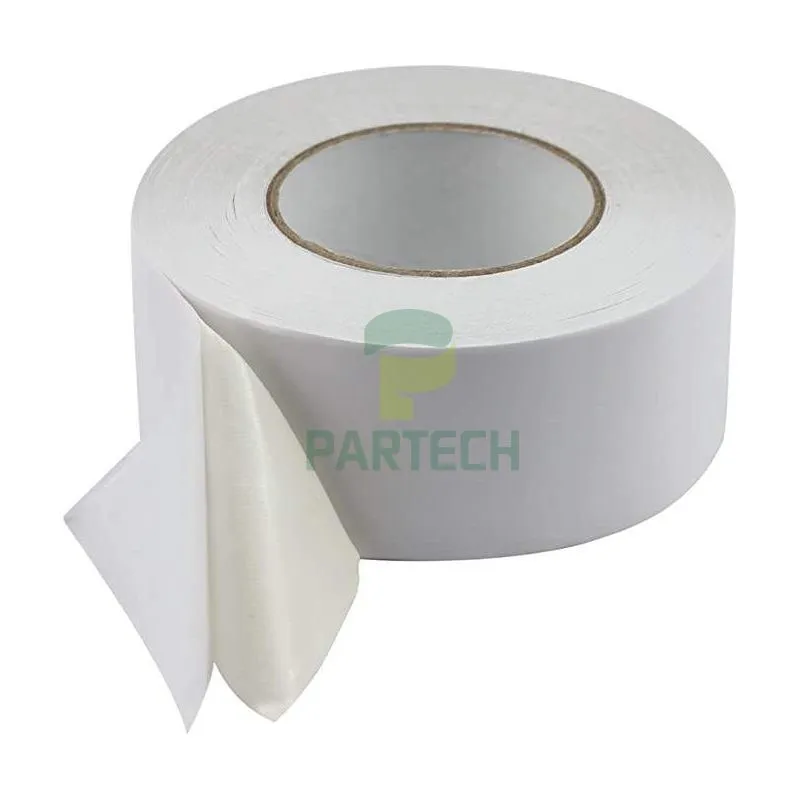 Biela obojstranná textilná lepiaca páska na koberce