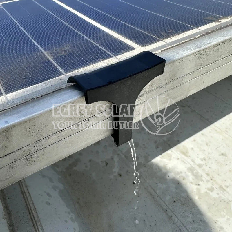 Затискач для зливу води сонячної панелі Затискачі для очищення фотоелектричних модулів