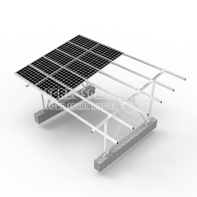 Alumiiniumist päikeseenergia autovarjualuse kinnitussüsteem