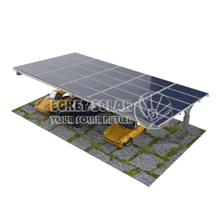 Garagem solar em aço carbono