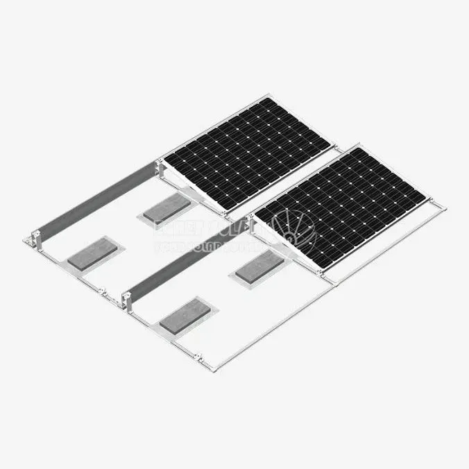 Sistem Pemasangan Solar Ballasted Atap Datar (Sisi Tunggal)