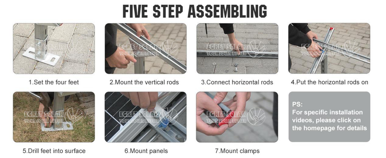 Adjustable Angle Solar Panel Tilt Mounting Brackets